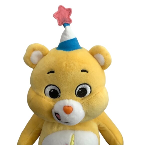 Care Bears Birthday Bear Plush Toy With Party Hat Basic Fun 11.5" - Picture 2 of 7